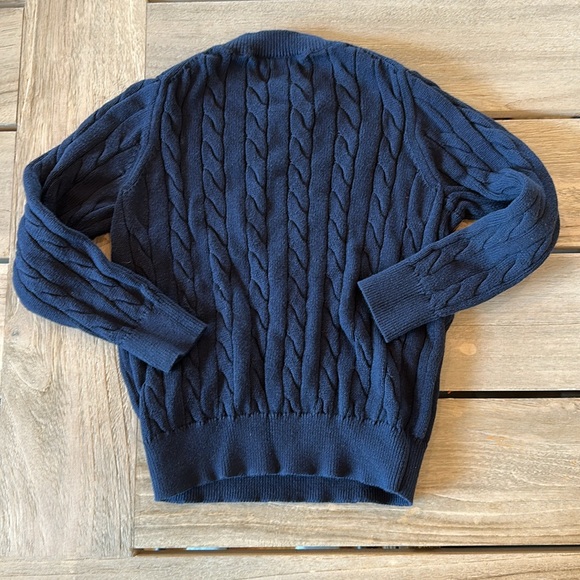 Crewcuts 100% Cotton Navy Cable Knit Sweater, XS (4-5) - Picture 6 of 7